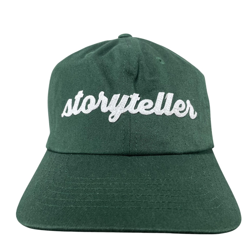 Ghostranch Storyteller Script Hat Cap Strap Back One Size Mens Green Baseball